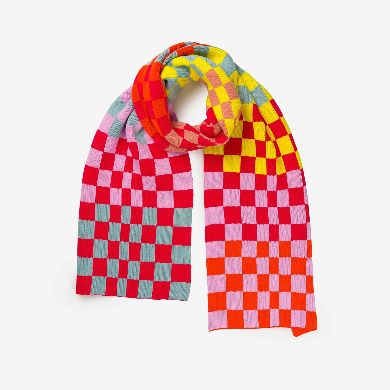 Checkerboard Stripe Scarf