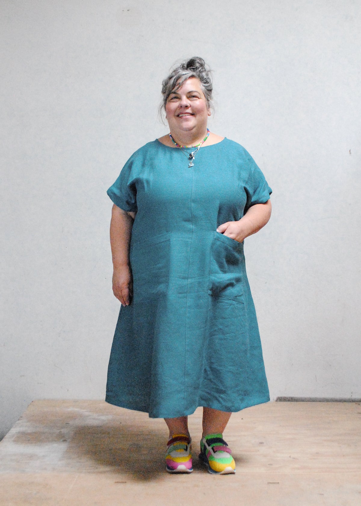 Basic Dress - River Blue Linen