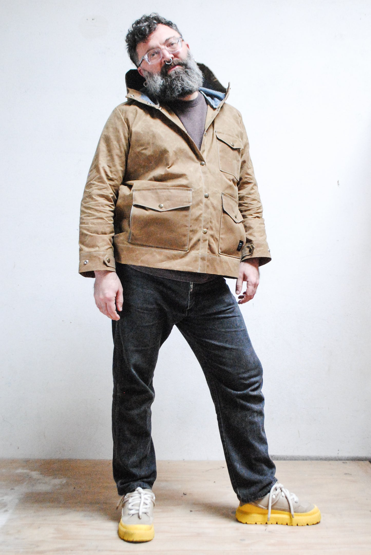 Made To Order Waxed Canvas Rain Jacket - Tan
