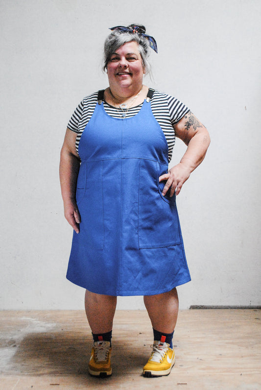 True Blue Suspender Dress