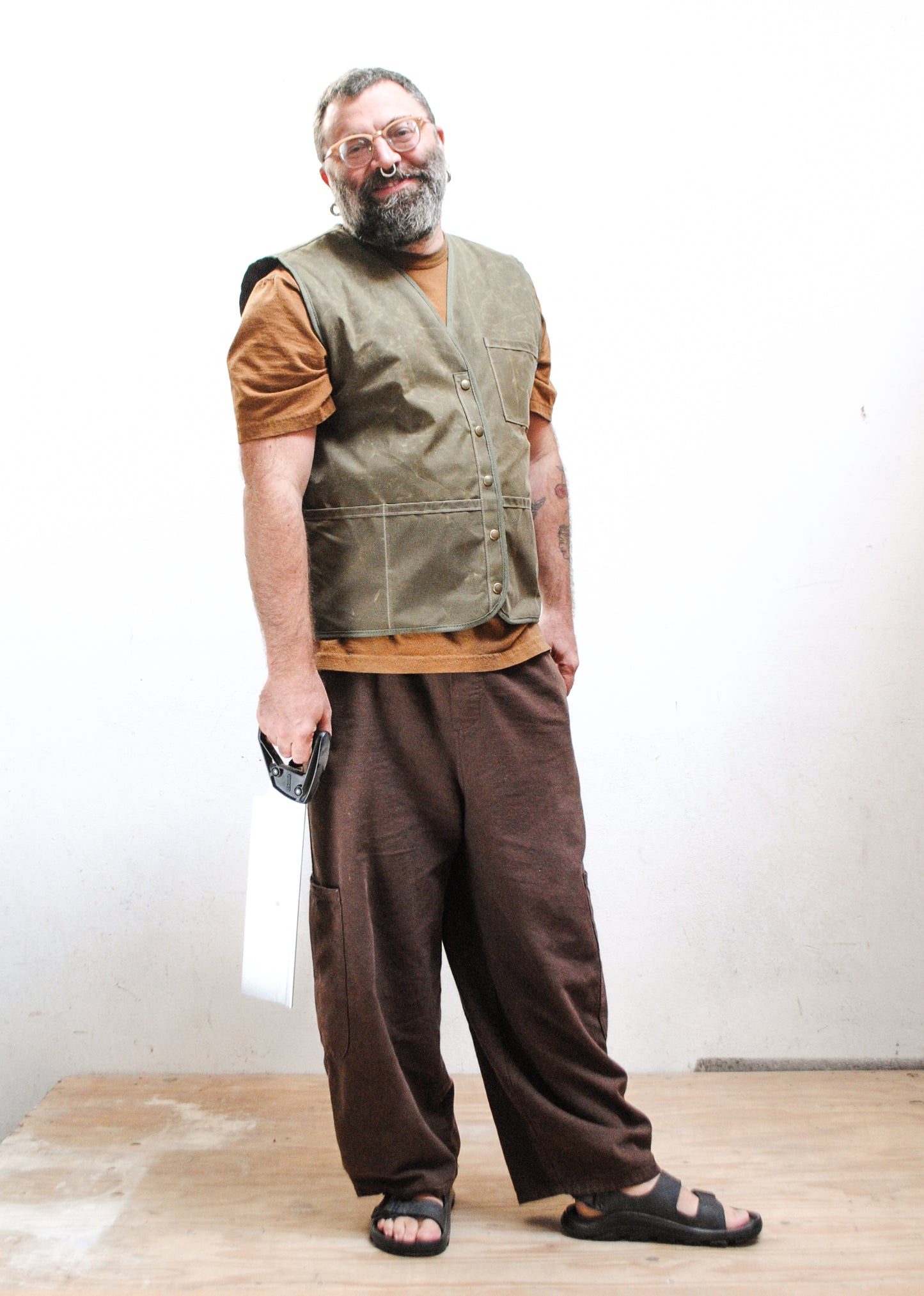 Made To Order Waxed Canvas Shop Vest