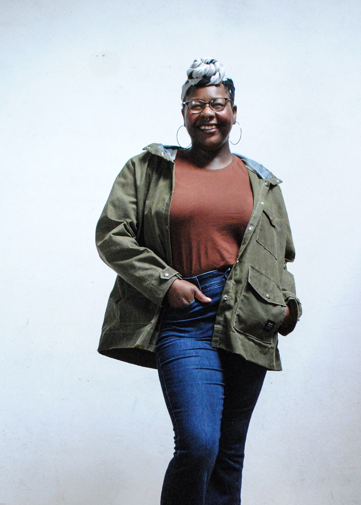 S + W Waxed Canvas Rain Jacket - Olive
