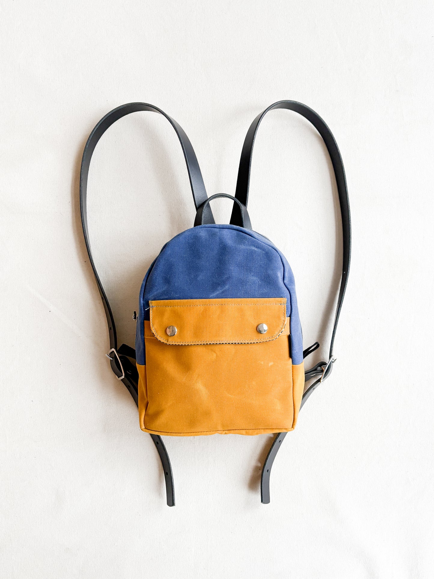 Waxed Canvas Mini Backpack