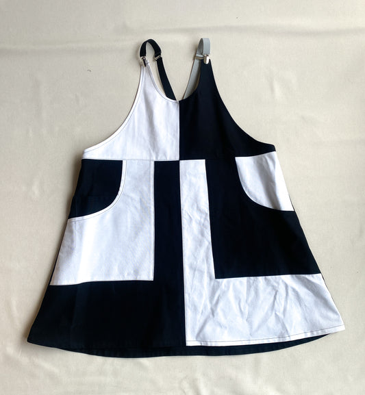 B/W Suspender Dress - 2XL+