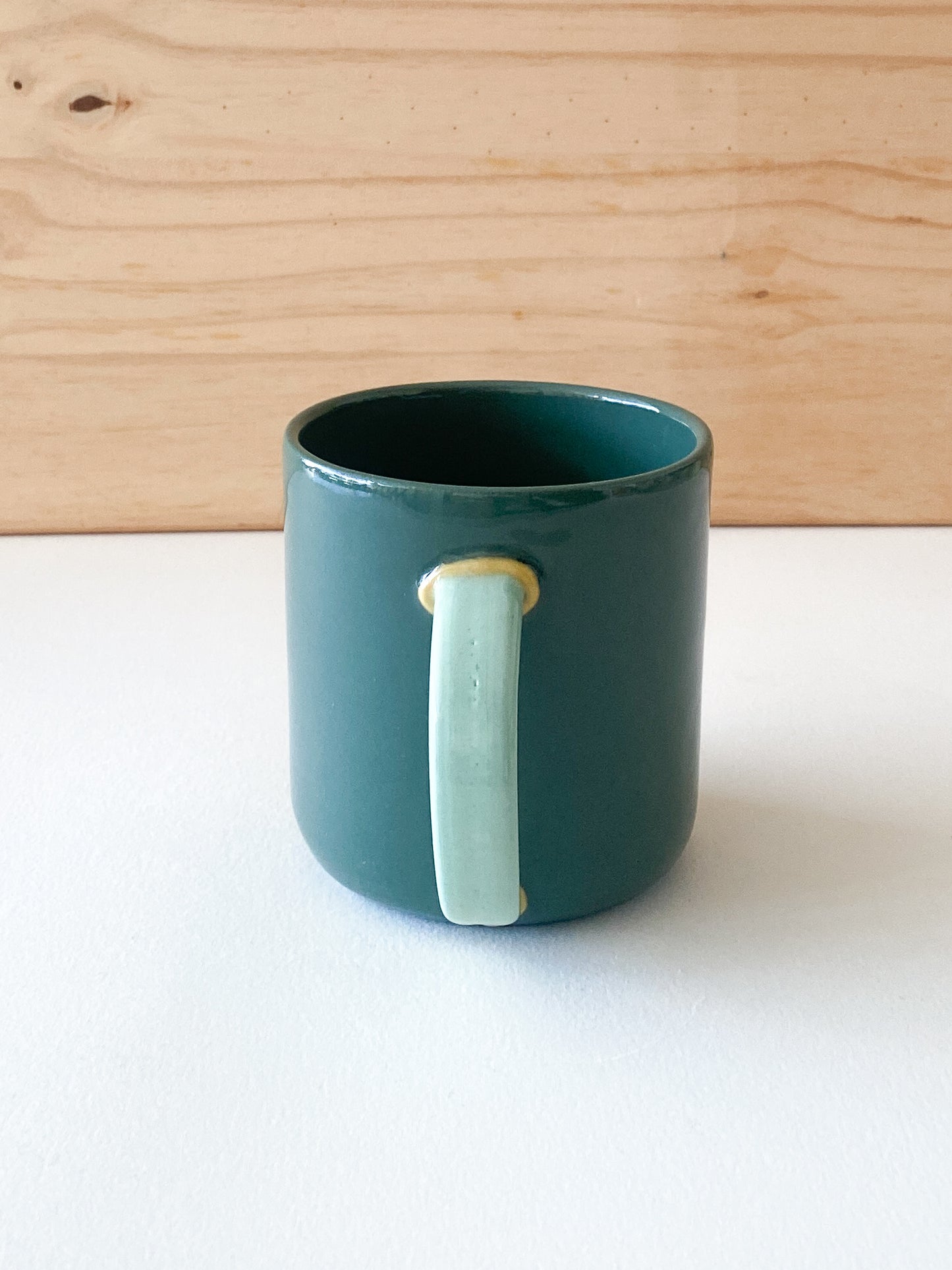 Teal Colorblock Mug