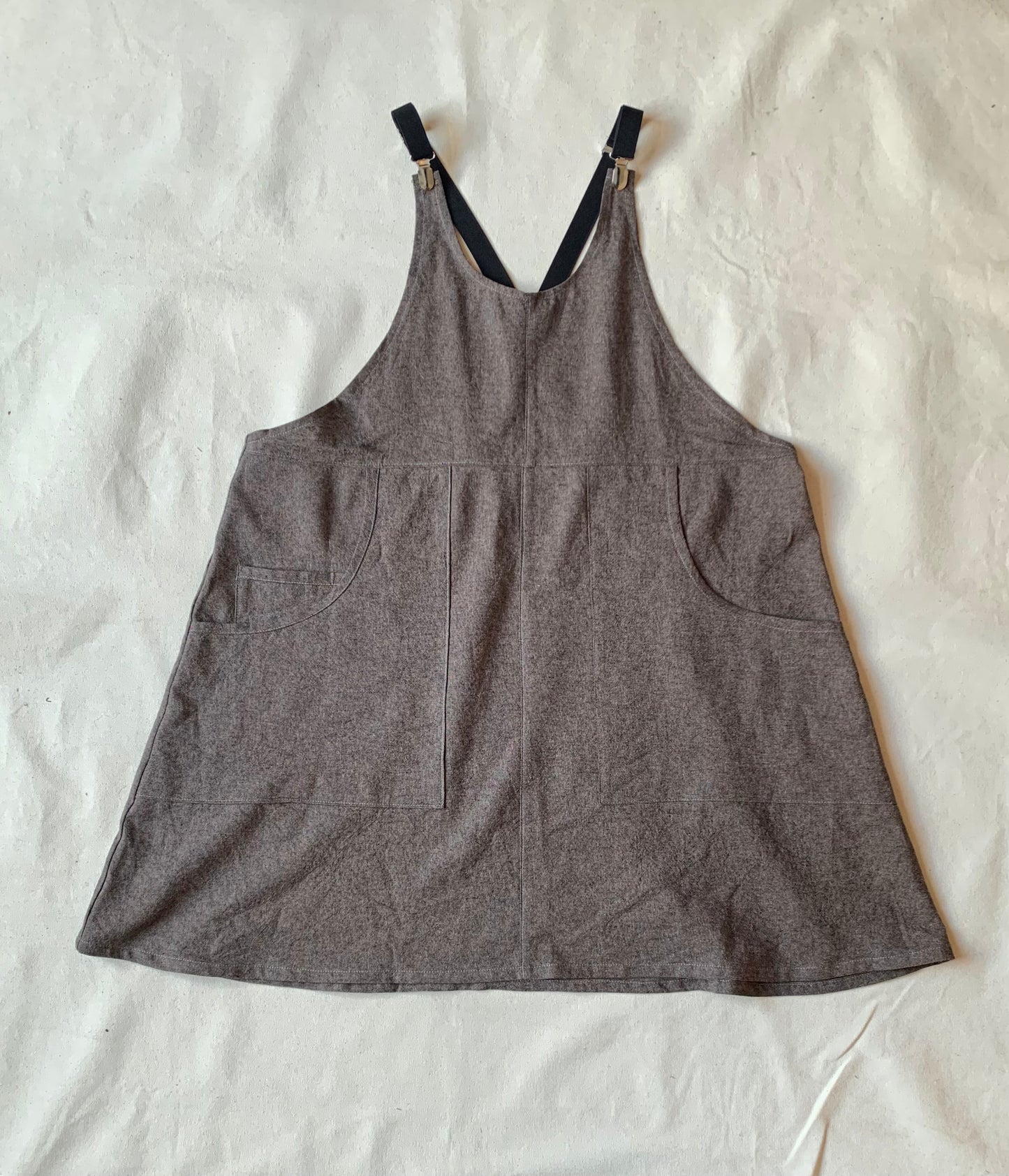 Original Brown Suspender Dress