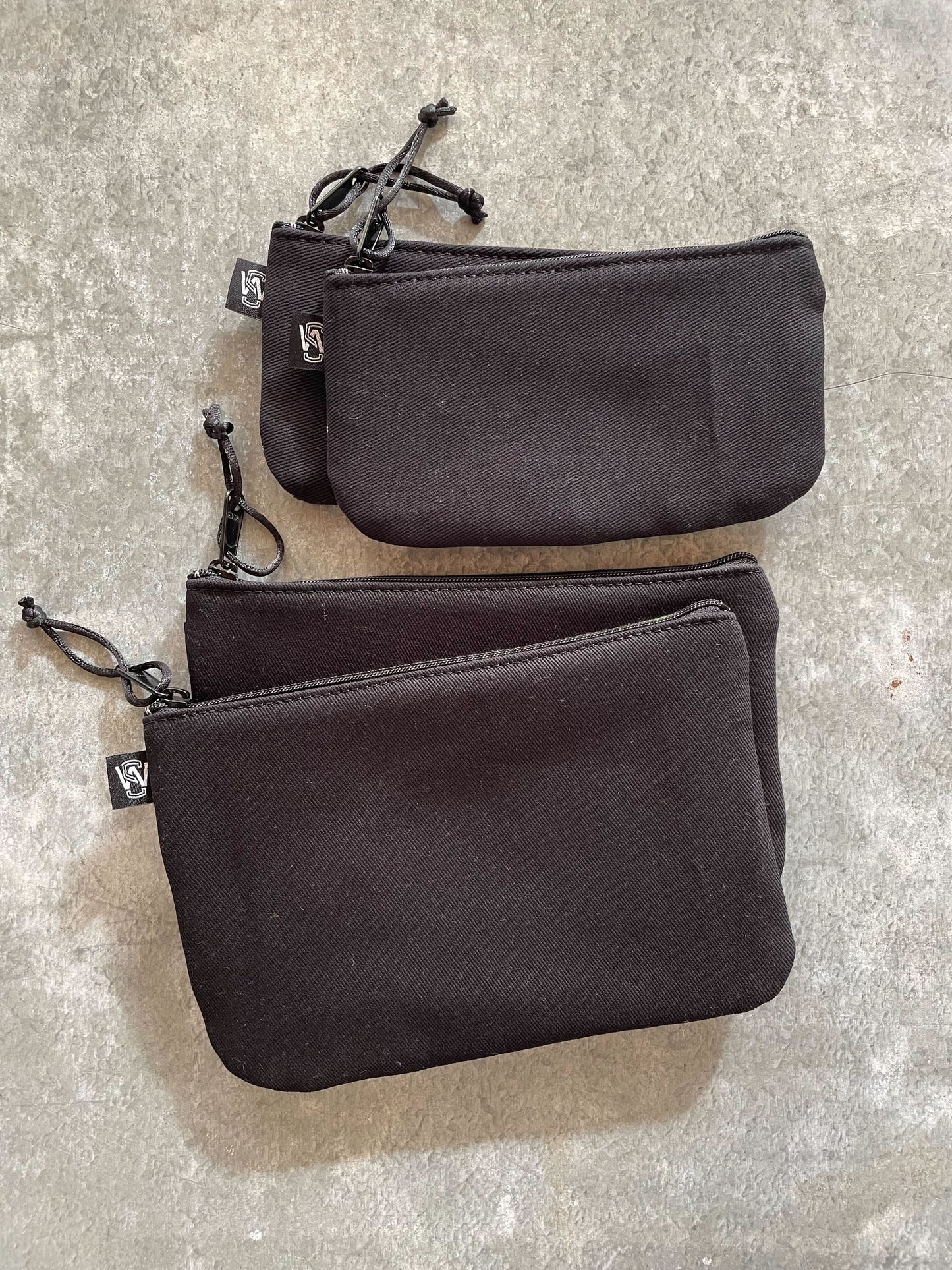 Scrap Zipper Pouch (Green & Check)