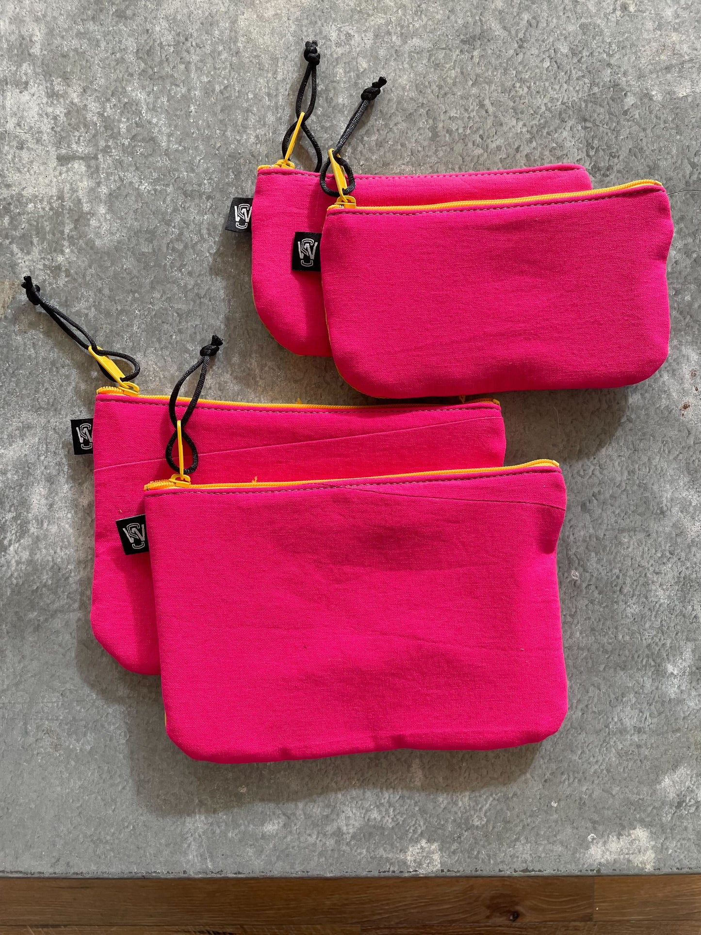 Scrap Zipper Pouch Citrus