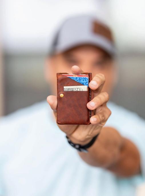 Big Spender Wallet - Cowboy with Brown Stitch