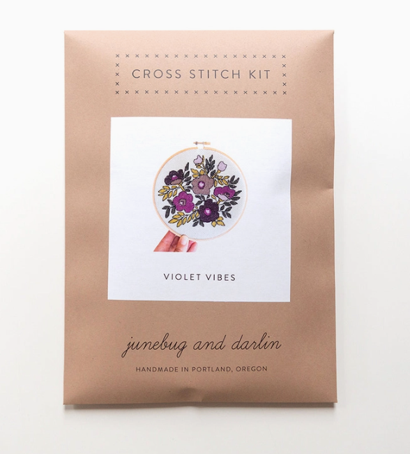 Violet Vibes Cross Stitch Kit