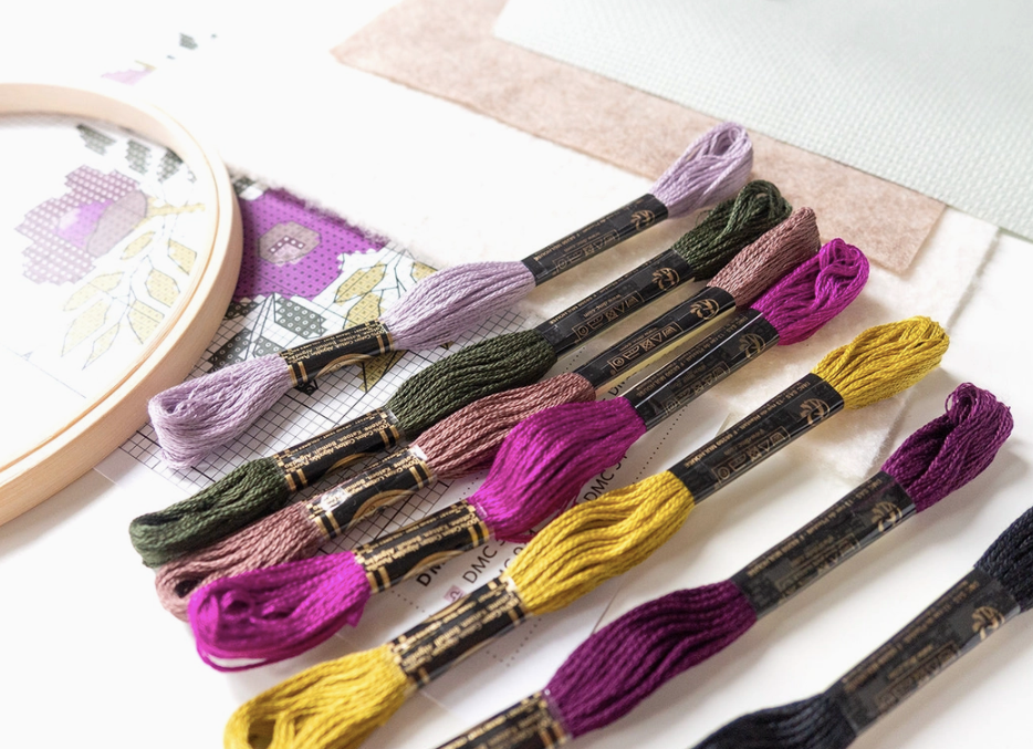 Violet Vibes Cross Stitch Kit