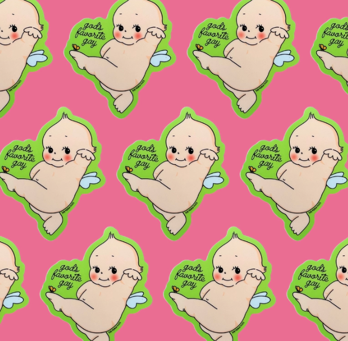 God's Favorite Gay Sticker