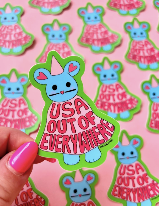 USA Out of Everywhere Sticker