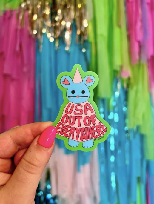 USA Out of Everywhere Sticker
