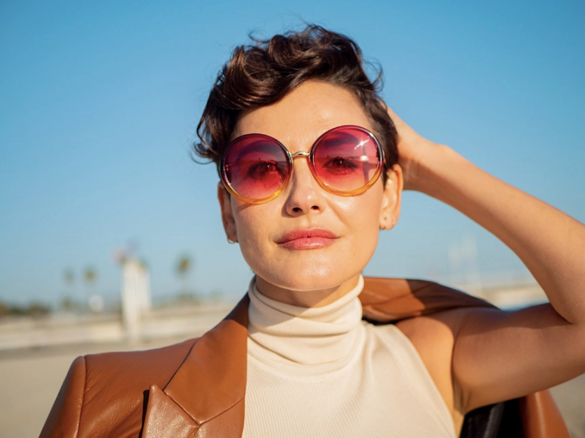 Endless Burgundy/Gold Sunglasses