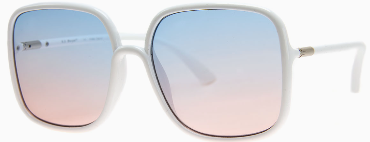 Posterity White Sunglasses