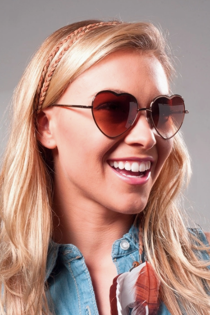 Heart of Glass Silver Sunglasses