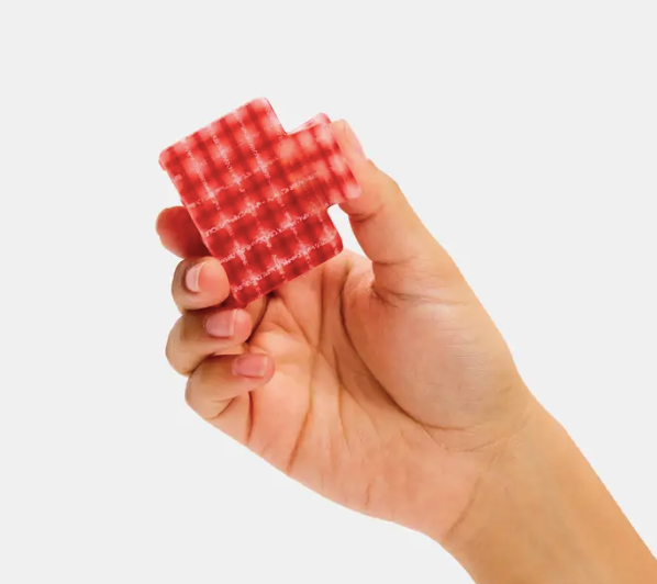 Midi Box Claw in Red Plaid
