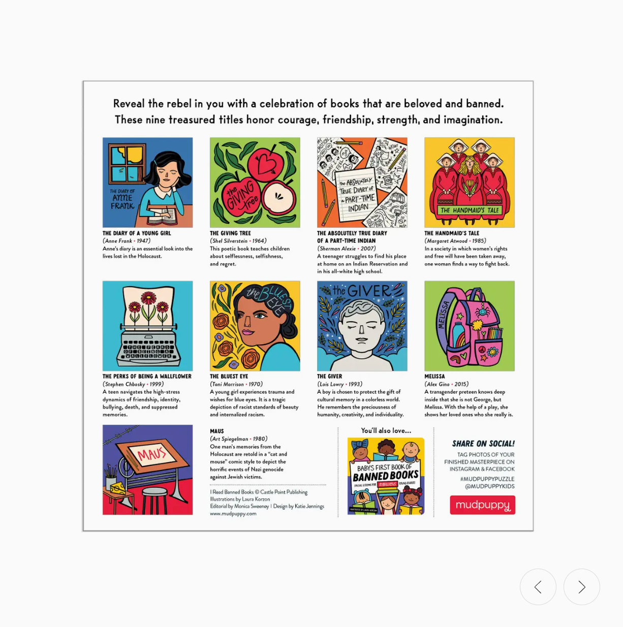 I Read Banned Books 500 Piece Puzzle