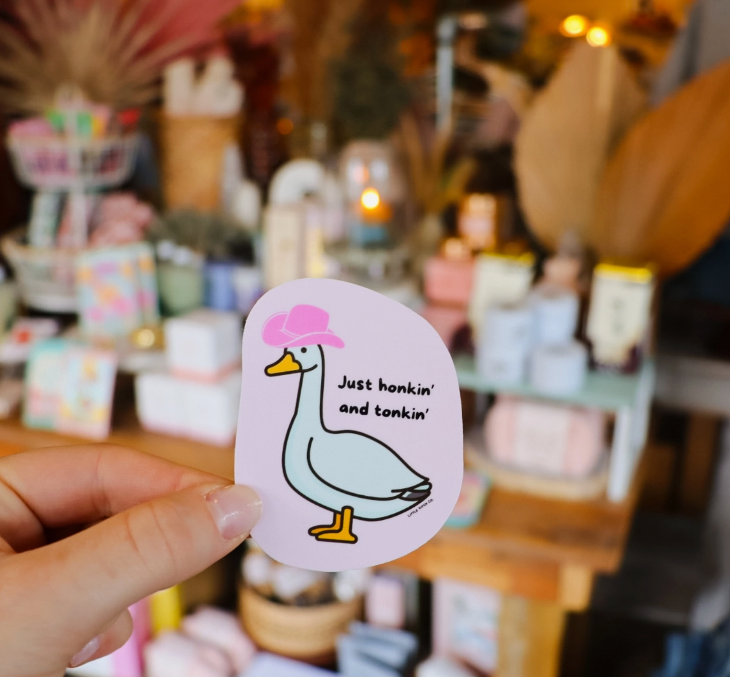 Just Honkin' and Tonkin' Sticker