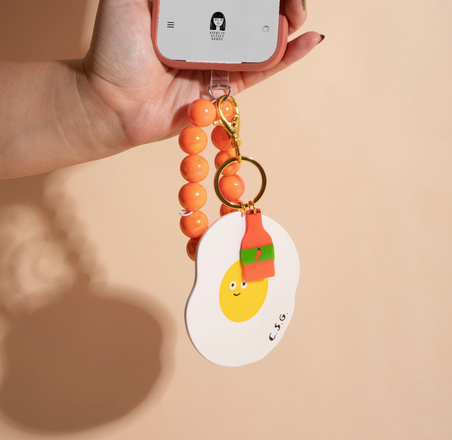 Spicy Egg Charm/Keyring