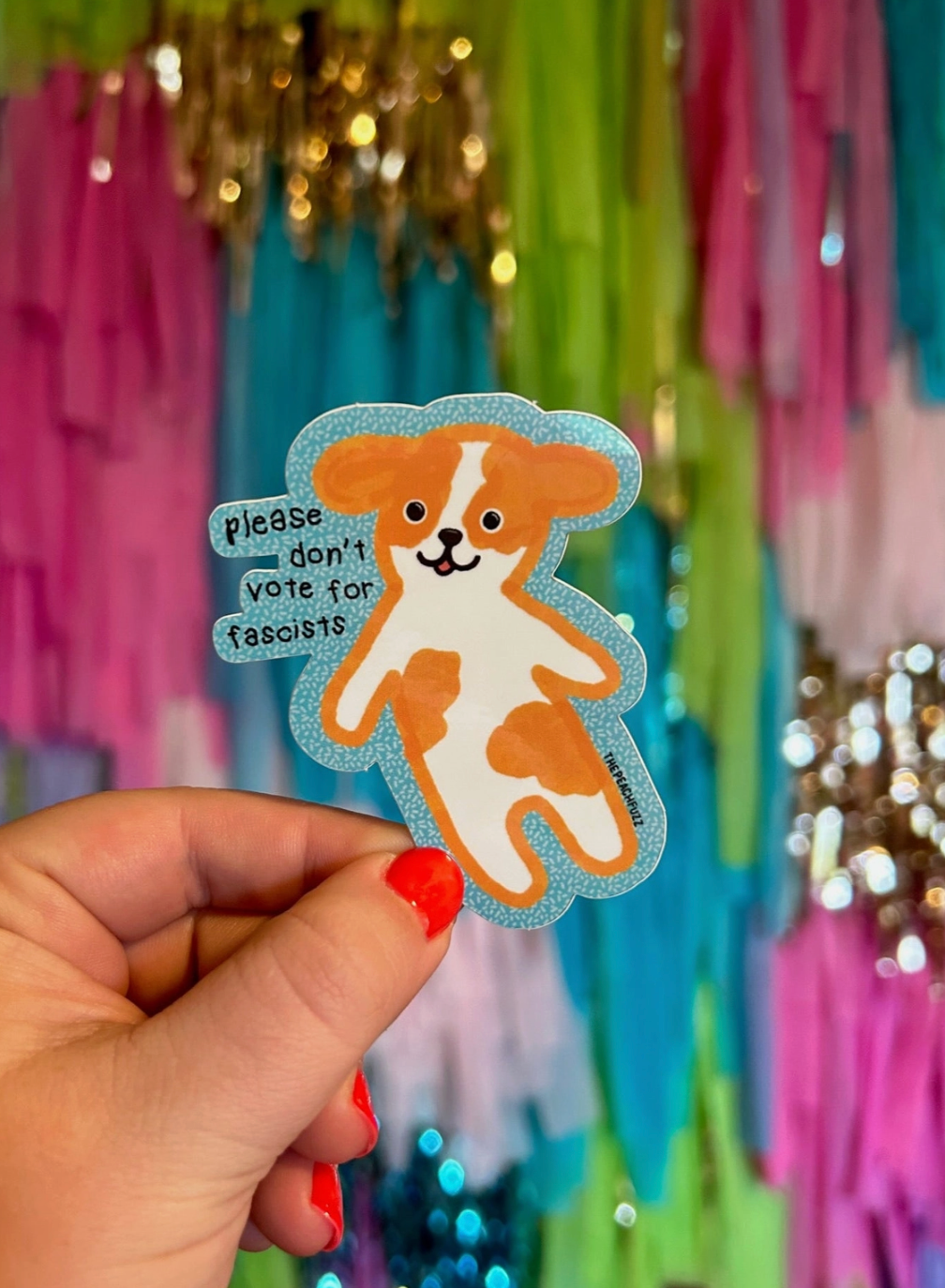 Don't Vote For Fascists Sticker