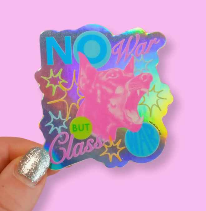 No War But Class War Sticker