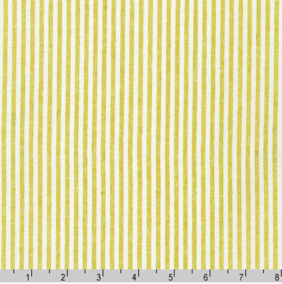 Kaufman Essex Yarn Dyed Stripe Mustard
