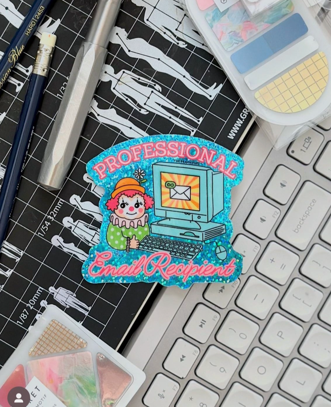 Professional Email Recipient Glitter Sticker