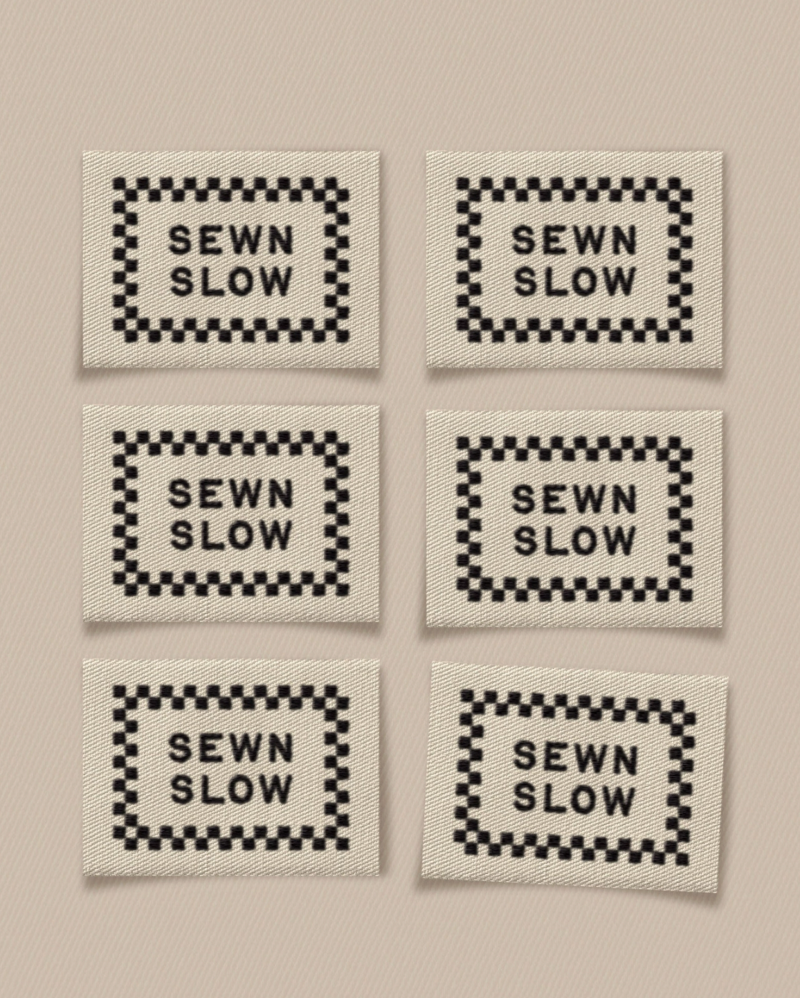 Sewn Slow Large Garment Labels