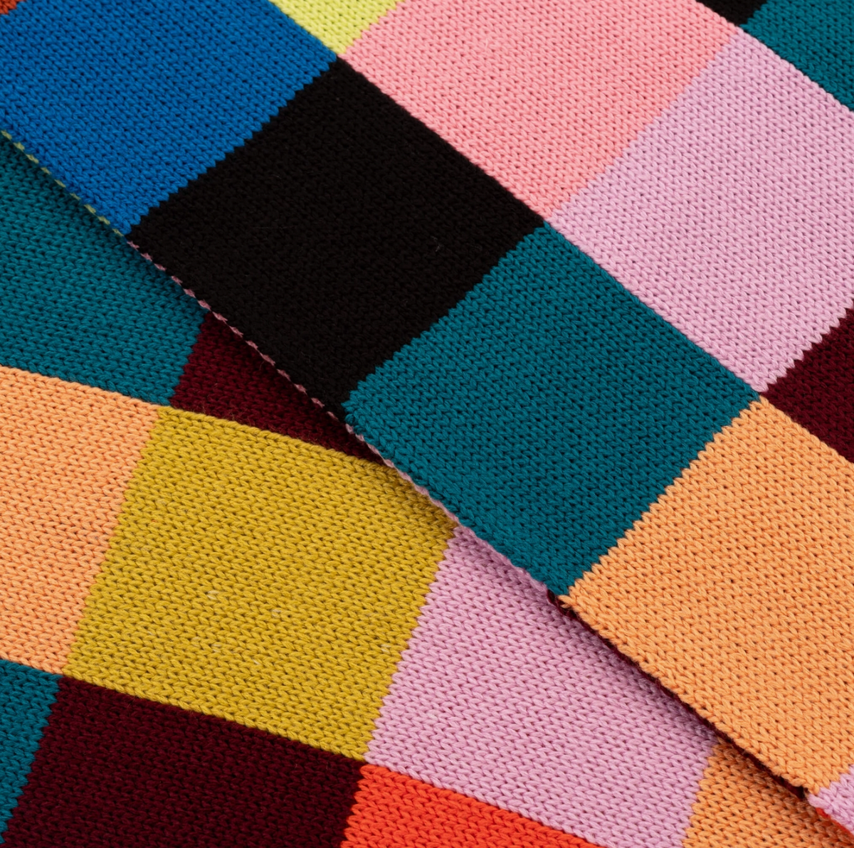 Color Patch Big Scarf - Sport
