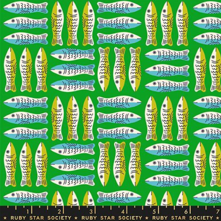 Fish Calico Verdant Green