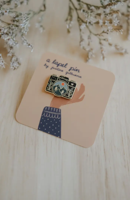 Camera Enamel Pin