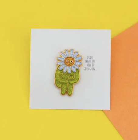 Flower Boy Enamel Pin