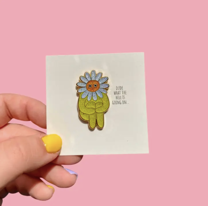 Flower Boy Enamel Pin