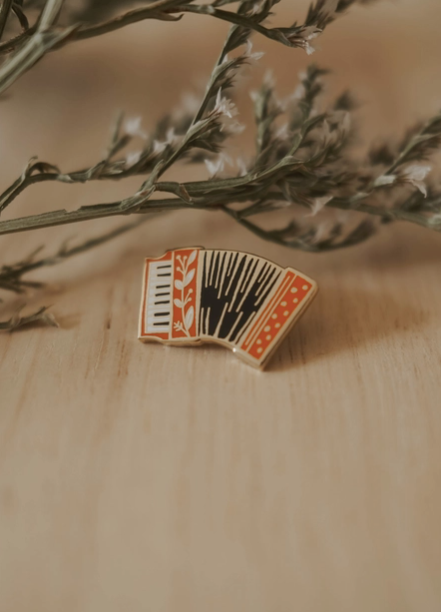 Accordian Enamel Pin
