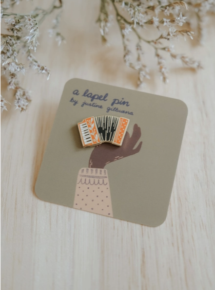 Accordian Enamel Pin
