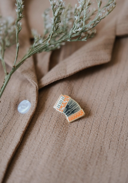 Accordian Enamel Pin