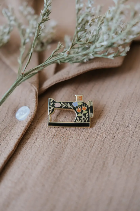 Sewing Machine Enamel Pin