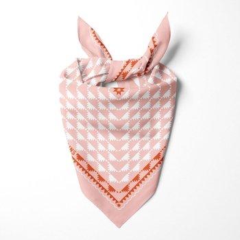 Delectable Mountains Organic Cotton Bandana, folded.