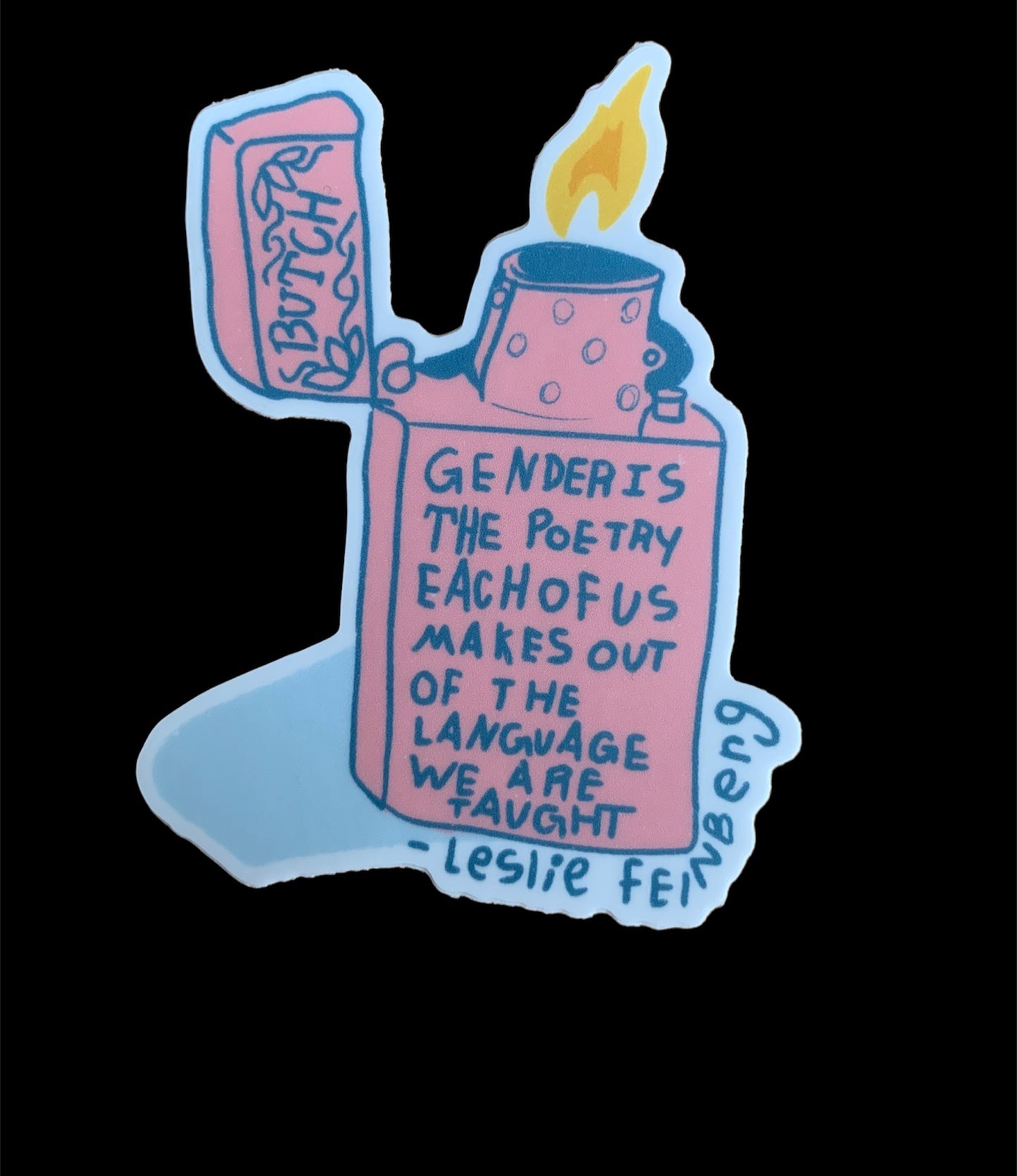 Gender is the Poetry Sticker