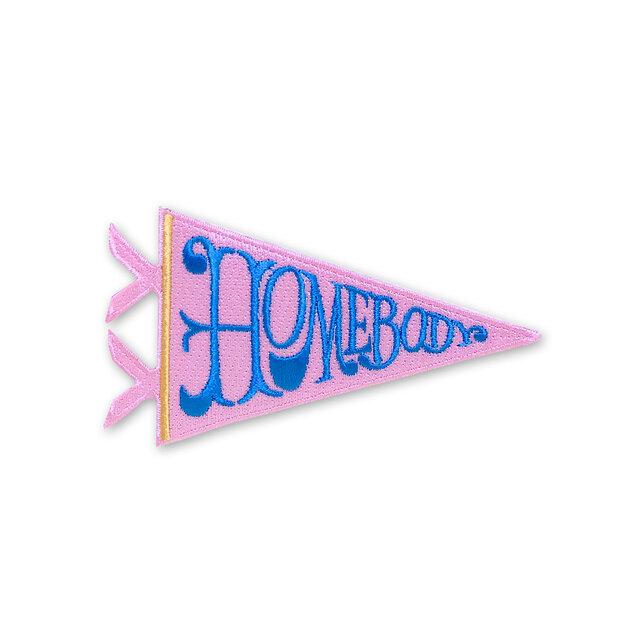 "Homebody" embroidered patch.