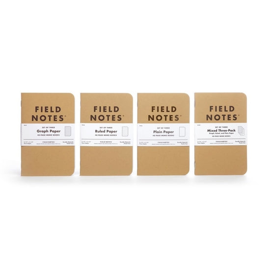 Field Notes Original Kraft 3-Pack Graph Paper