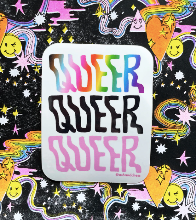 Queer Queer Queer Sticker