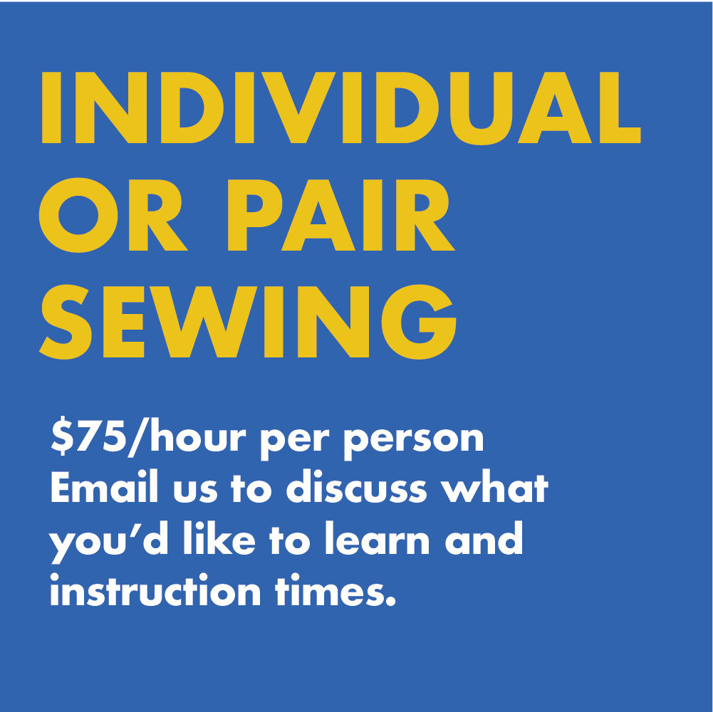 Individual or Pair Sewing Instruction