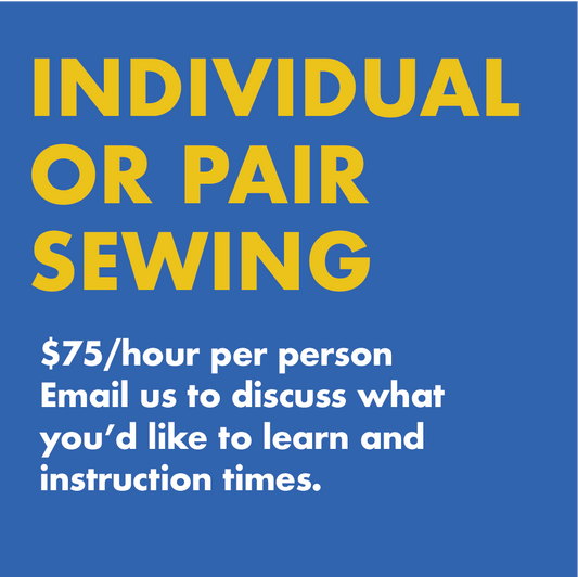 Individual or Pair Sewing Instruction