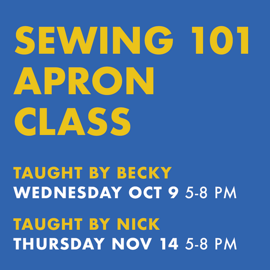 Sewing 101 Apron Class