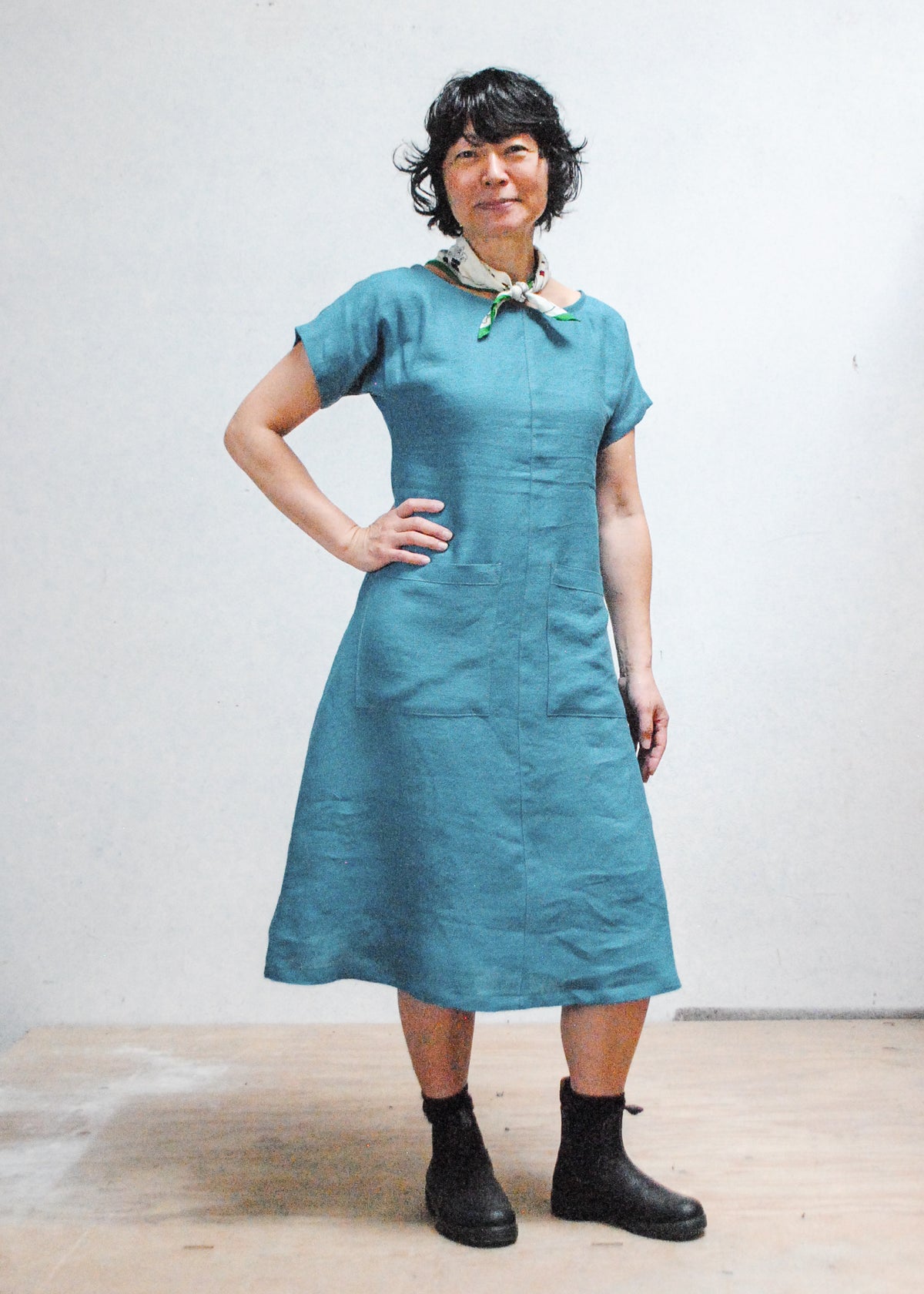 Basic Dress - River Blue Linen
