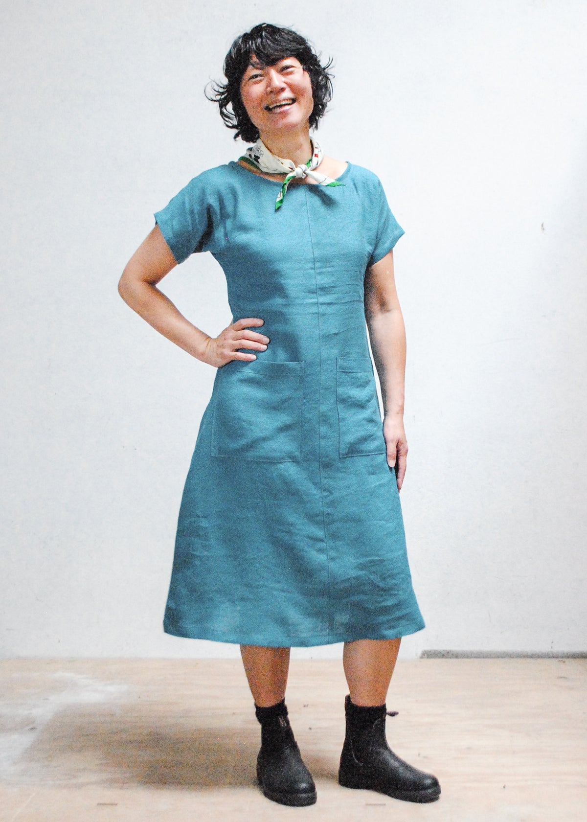 Basic Dress - River Blue Linen