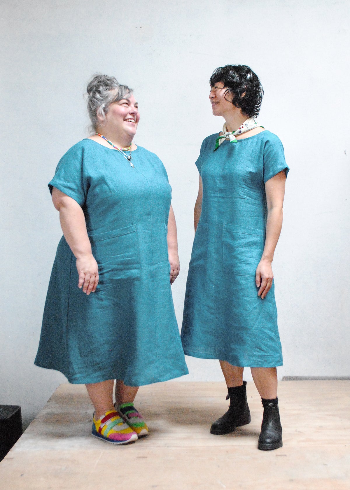 Basic Dress - River Blue Linen